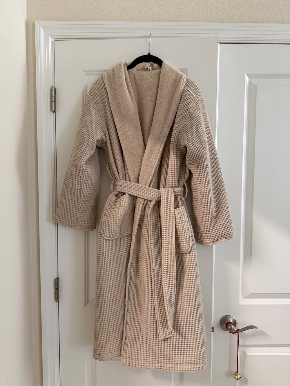 Pottery Barn Waffle Weave Resort Robe - Oatmeal